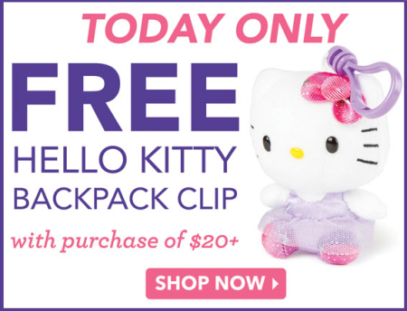 Free Hello Kitty Backpack Clip (Claire's Cyber Monday Live!)