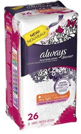 Free Always Discreet Liners at Target