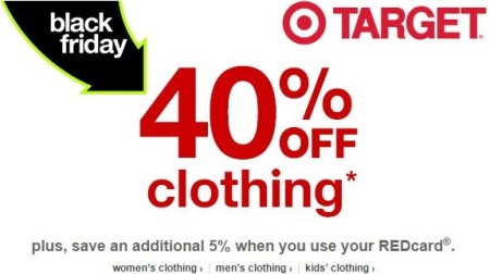 *HOT* 40% Off ALL Apparel & Accessories at Target - RUN!