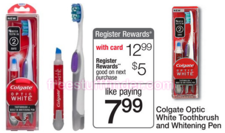 $2.99 (Reg $16) Colgate Optic White Toothbrush + Whitening Pen at Walgreens