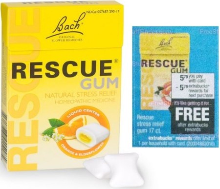 Free Rescue Stress Relief Gum at CVS