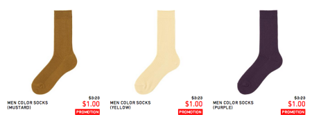 *HOT* $1 (Reg $3.23) Men's Socks + Free Shipping