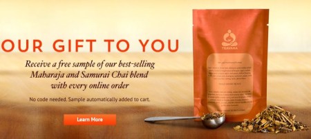 Free Sample with Purchase at Teavana + Free Shipping