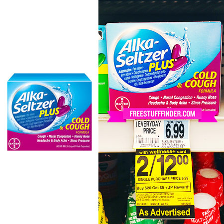 *HOT* $0.72 (Reg $7) Alka-Seltzer Plus Cold at Rite Aid