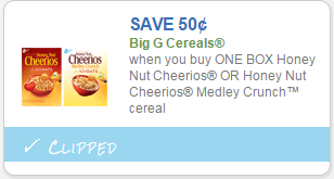 Big G Cereals Coupon