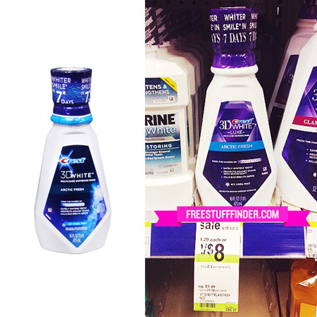 $0.50 (Reg $4) Crest 3D White Rinse at Walgreens