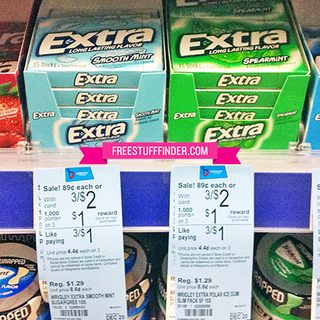 Free Extra Gum at Walgreens + Moneymaker