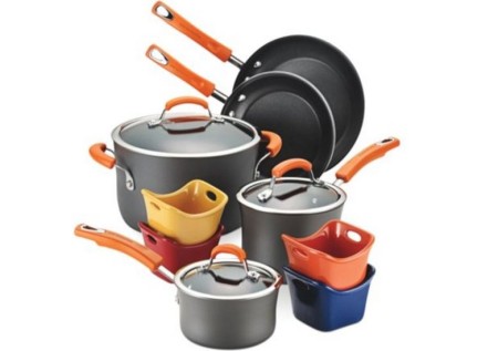 *HOT* $56.49 (Reg $199) Rachael Ray 12-Piece Cookware Set