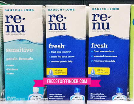 $2.99 (Reg $7) ReNu Contact Solution at Walgreens