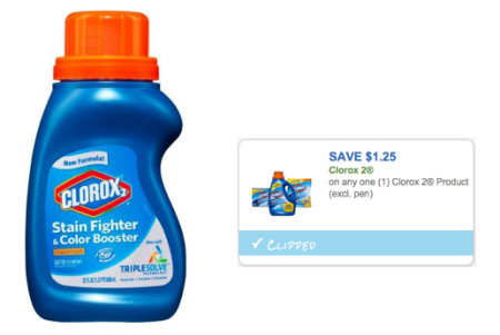 $1.75 (Reg $3) Clorox 2 Stain Remover Detergent at CVS