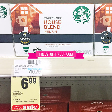 $0.50 Per K-Cup Starbucks Coffee at CVS