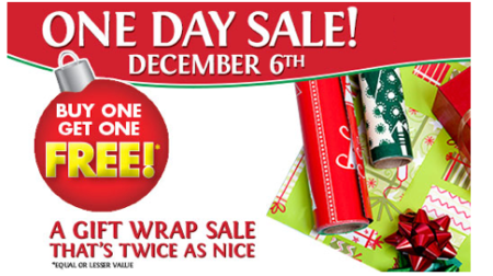 Buy 1 Get 1 Free Gift Wrap at Family Dollar (Today Only!)