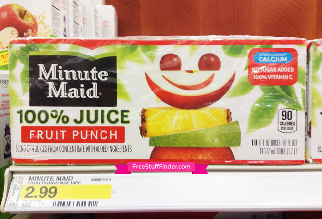 $1.99 (Reg $3) Minute Maid Juice Boxes at Target