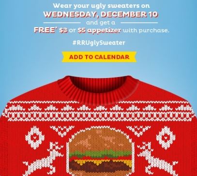 Free Appetizer at Red Robin (12/10 Only)