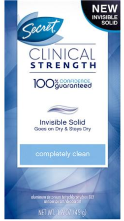 *New* Secret Deodorant Coupons (Print Now!)