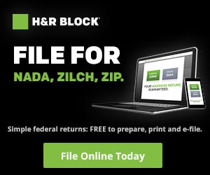 FREE Tax Preparation from H&R Block (FREE Federal Return)