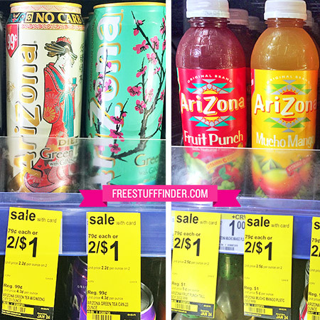 $0.50 (Reg $1) Arizona Tea at Walgreens