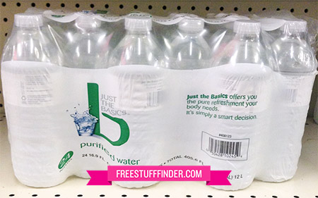 $2.44 (Reg $4) Just the Basics Bottled Water at CVS