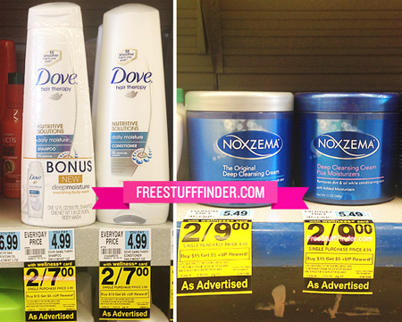 $1.00 (Reg $5.49) Noxzema Skin Care & Dove Hair Care at Rite Aid 
