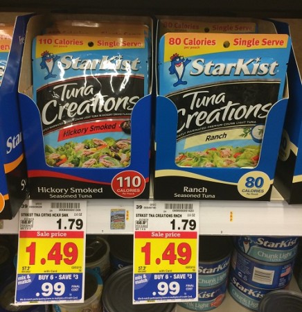 $0.19 (Reg $1.80) StarKist Tuna Creations at Kroger Affiliates