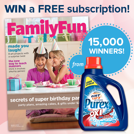 Free Family Fun Magazine Purex Sweepstakes (15,000 Winners)
