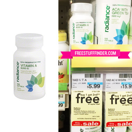 $0.99 (Reg $6) Radiance Vitamins A Bottle at CVS