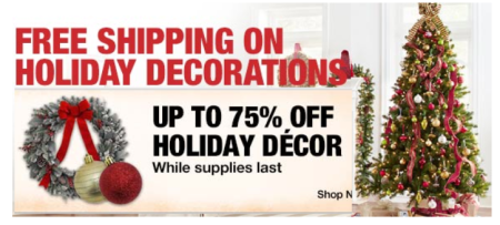 *HOT* Up to 75% Off Holiday Decorations + Free Shipping