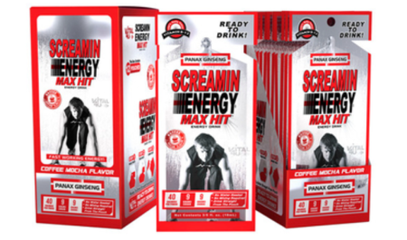 Free Sample Screamin Energy Max Hit Ginseng Drink