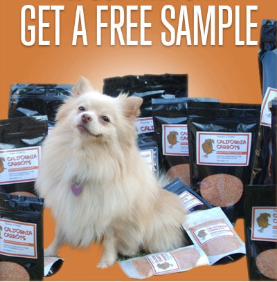 Free California Carrots Dog Food Sample