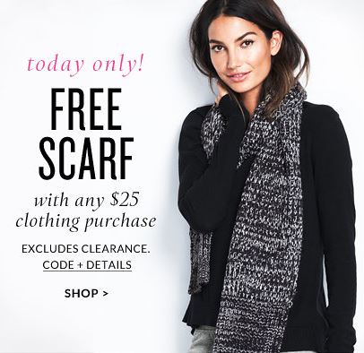 Free Scarf With $50 Purchase at Victoria's Secret