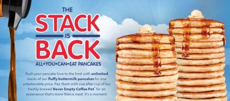 All You Can Eat Pancakes at IHOP (Through 2/12)