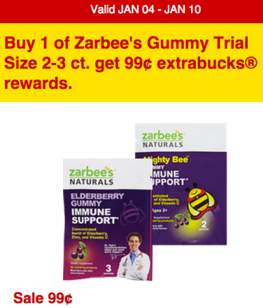 Free Zarbee’s Gummy Trial Size at CVS