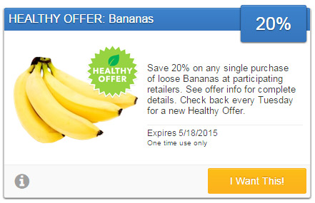 Save 20% on Bananas with SavingStar