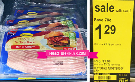 *HOT* $0.54 (Reg $2) Butterball Turkey Bacon at Walgreens