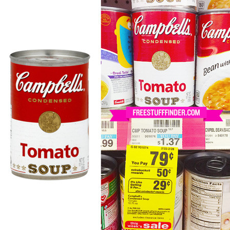 $0.29 (Reg $1.37) Campbell's Tomato Soup at CVS