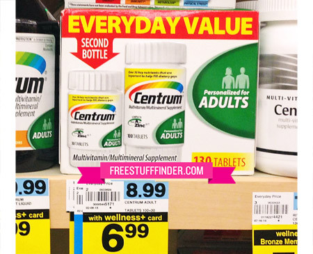 FREE Centrum Vitamins + $1.01 Moneymaker at Rite Aid