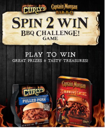 *HOT* 21,375 Winners in Curly's BBQ Instant Win Game 