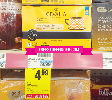 $0.42 Per Single Serve Cup Gevalia Coffee at CVS