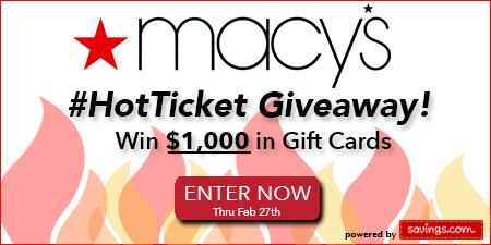 Win $50 Macy's Gift Card (20 Winners)