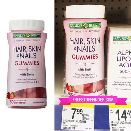 $3.00 (Reg $8) Nature's Bounty Gummies at Walgreens