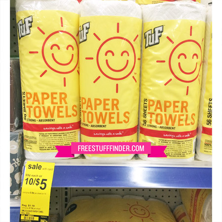$0.49 (Reg $1.19) Sunny Smile Paper Towels at Walgreens