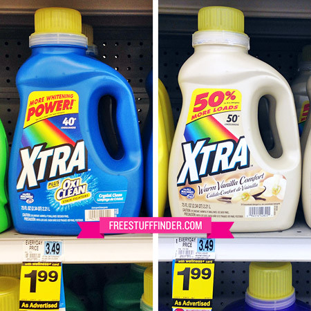 $0.03 Per Load Xtra Laundry Detergent at Rite Aid