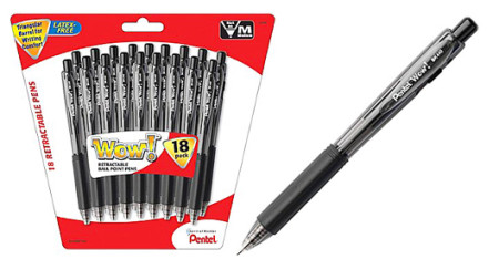 $3.99 (Reg $10) Pentel Ballpoint Pens (18-Pack) at Staples
