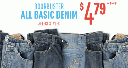 $4.79 Denim Jeans at The Children’s Place (In-Store Only) 