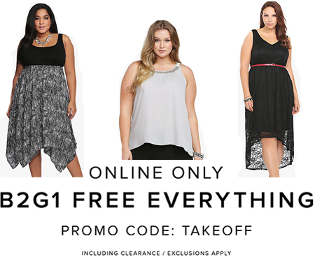 *HOT* Buy Two Get One Free Site Wide at Torrid (Including Clearance!)