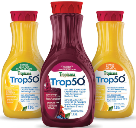 $1.50 (Reg $3) Trop50 Juice at Walmart