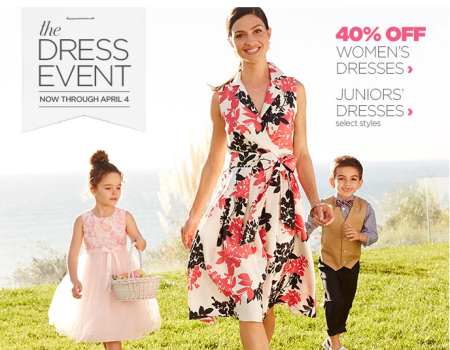 *HOT* 40% off Dresses at JCPenney