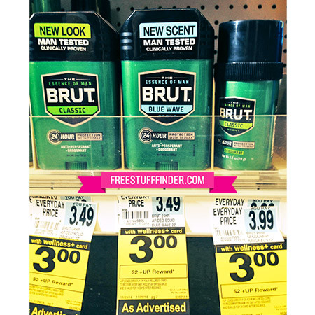 Free Brut Deodorant at Rite Aid