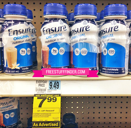 $2.99 (Reg $9.49) Ensure Shakes at Rite Aid