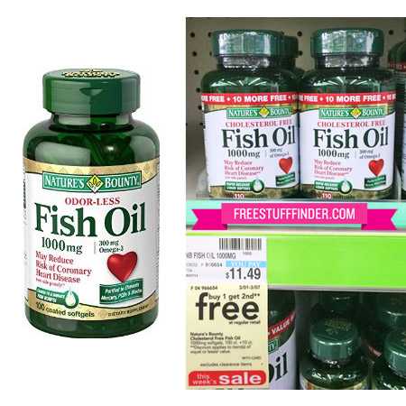 $3 (Reg $12) Nature's Bounty Fish Oil at CVS